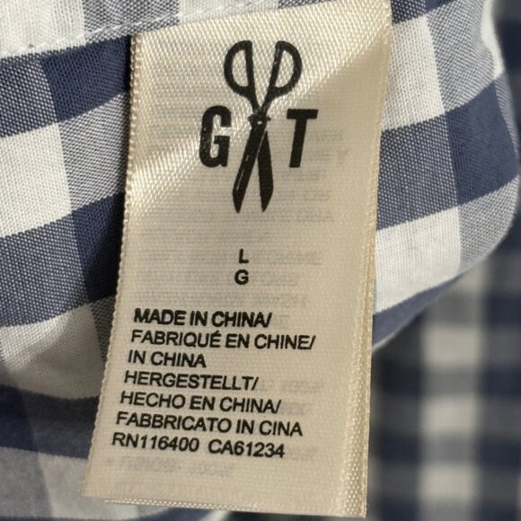 Goodthreads Women's LS Shirt Gingham 100% Cotton Size L EUC - Picture 4 of 7